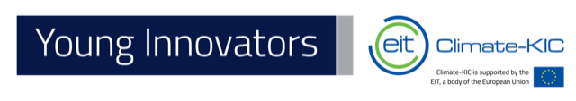 logo Young Innovators en EIT Climate-KIC met EU-vlag